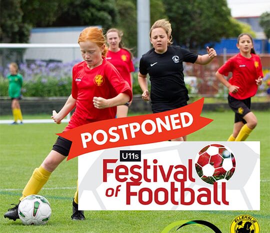 U11 Festival of Football has Postponed