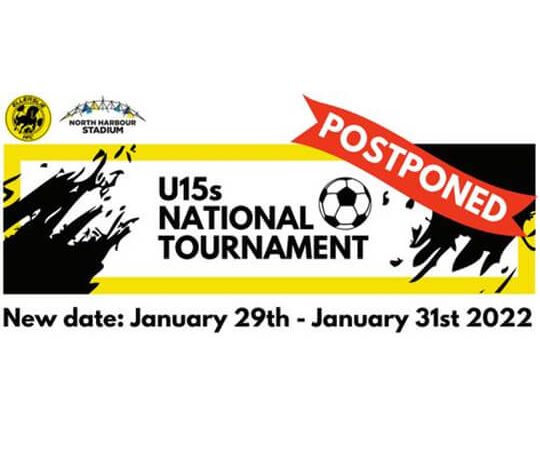 U15 National Tournament has Postponed